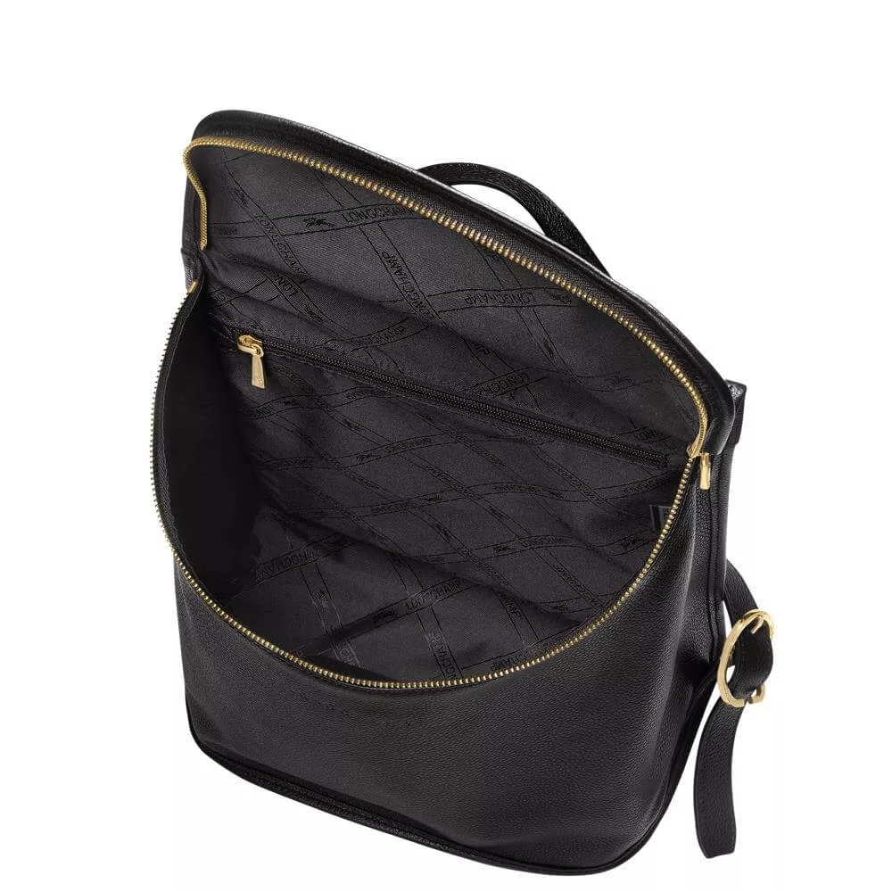 Longchamp Le Foulonne Black Backpack
